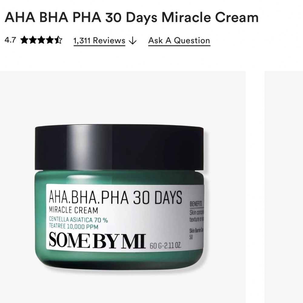 NEW AHA BHA PHA 30 Days Miracle Cream plus bonus tube - Picture 4 of 6